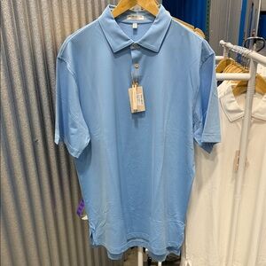 Peter Millar Light Blue Polo Shirt